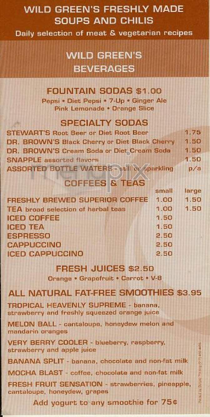 Wild Greens - New York, NY menu_pic