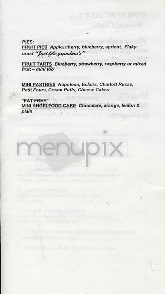 William Greenberg Jr. Desserts - New York, NY menu_pic