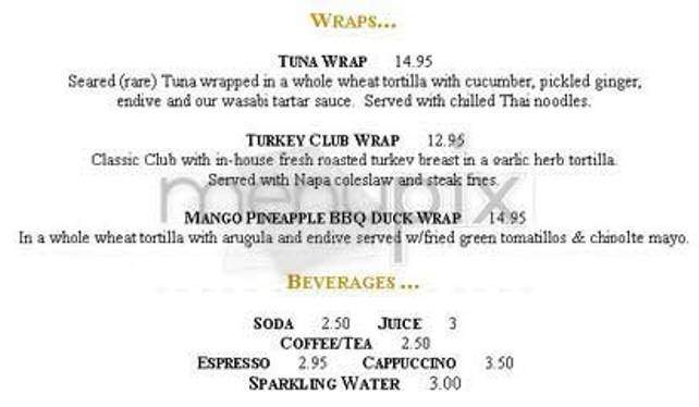 Windfall - New York, NY menu_pic