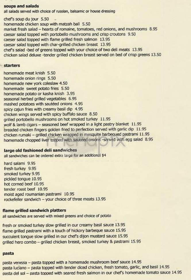 Wolf & Lamb Delicatessens - New York, NY menu_pic