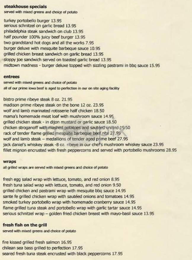 Wolf & Lamb Delicatessens - New York, NY menu_pic