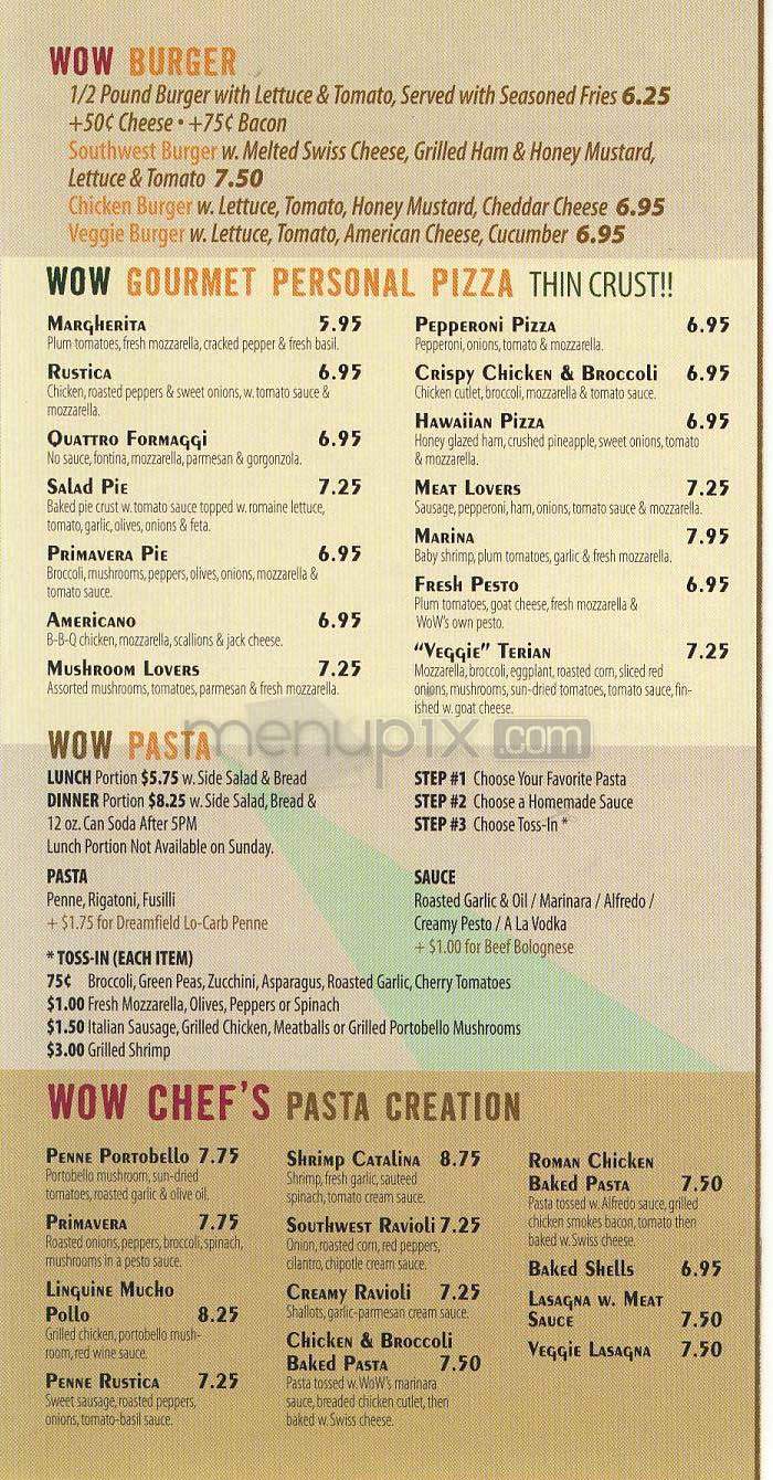 WOW Cafe - Baton Rouge, LA menu_pic