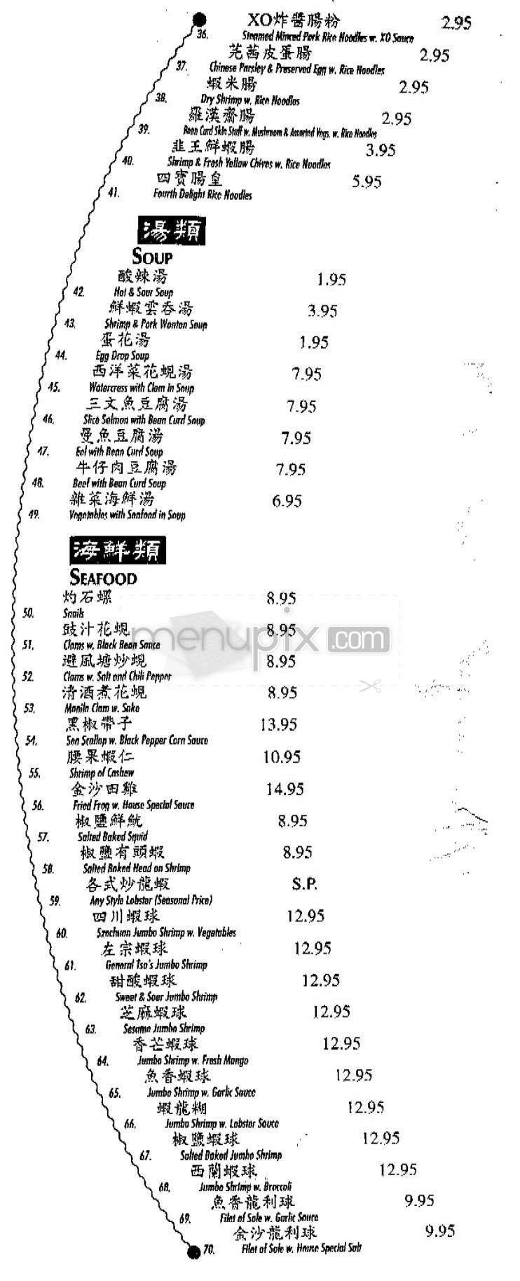 XO Cafe & Grill - New York, NY menu_pic