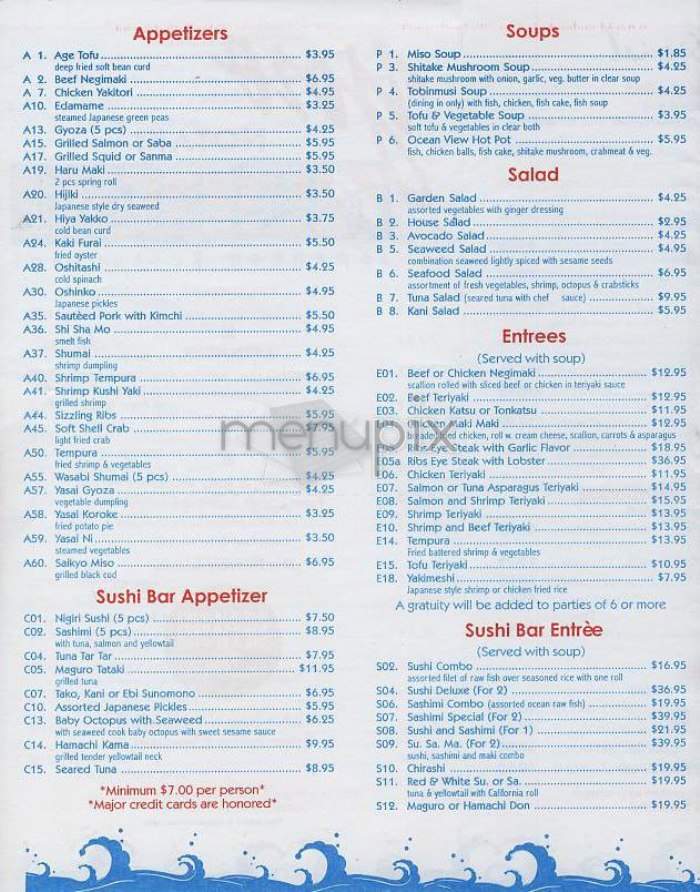 Yoro Notaki - New York, NY menu_pic