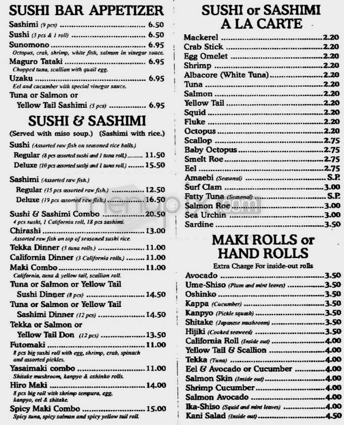 Yuka - New York, NY menu_pic