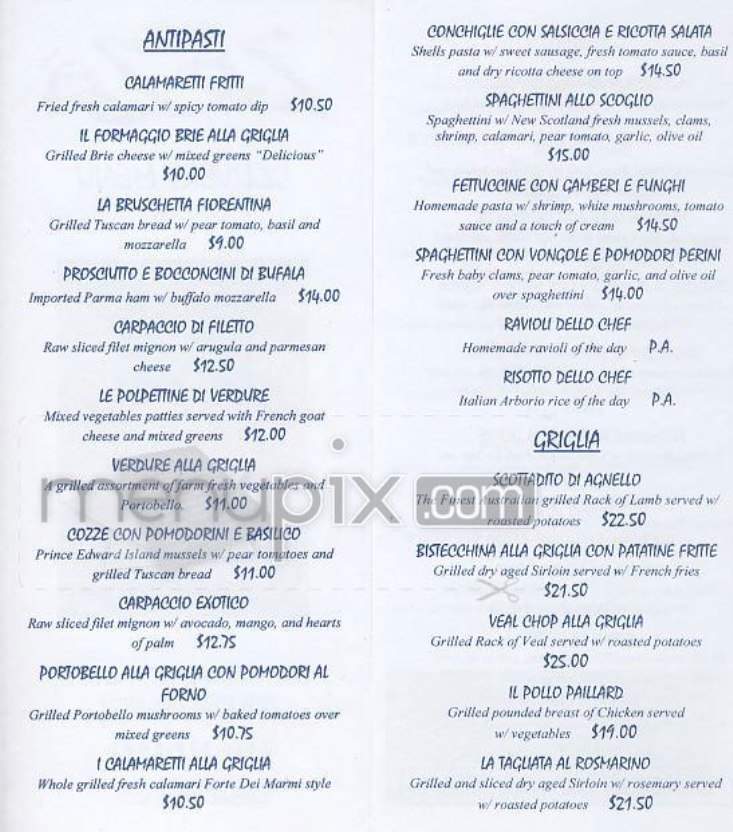 Za Za - New York, NY menu_pic
