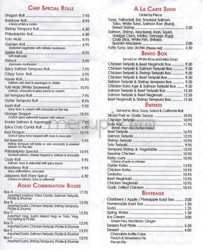 Zenith Vegetarian - New York, NY menu_pic