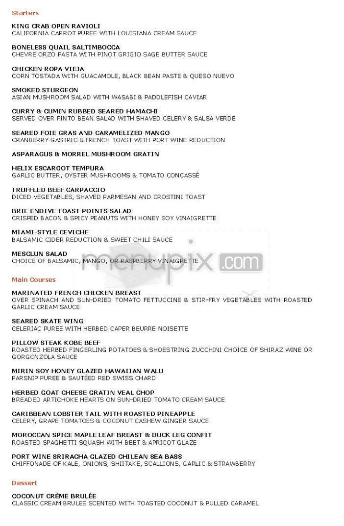 Bed - New York, NY menu_pic