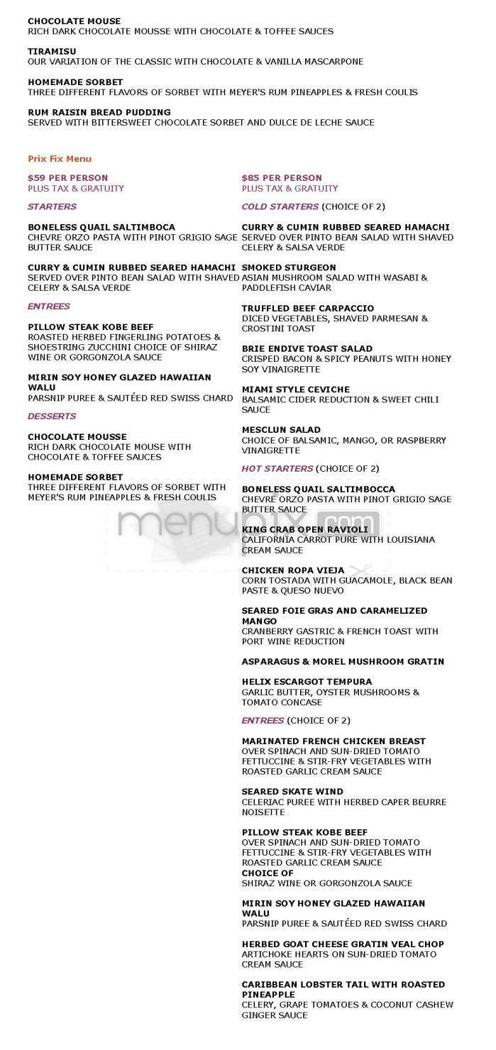 Bed - New York, NY menu_pic