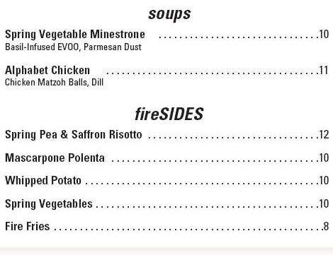 Fireside - Pocono Township, PA menu_pic