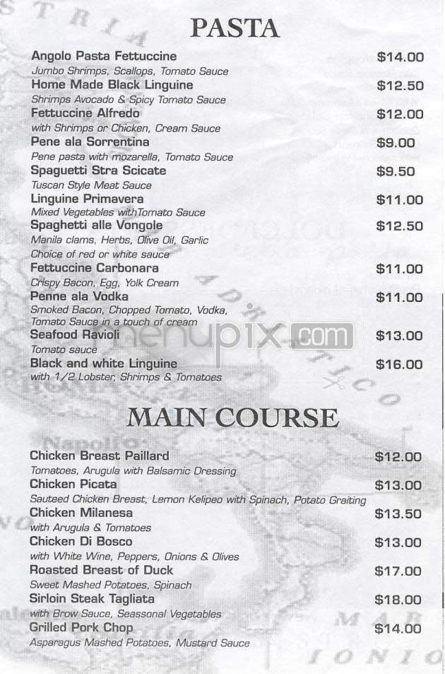 il angolo della pasta - New York, NY menu_pic