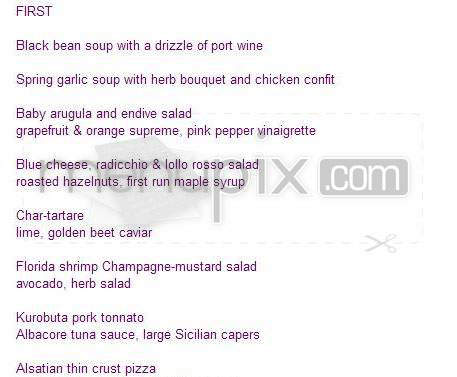 Klee - New York, NY menu_pic