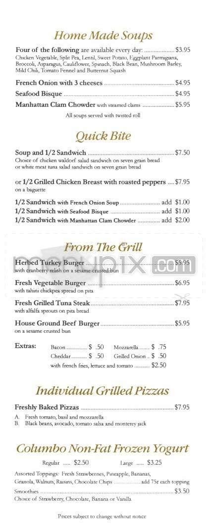 Lyn's Cafe - New York, NY menu_pic