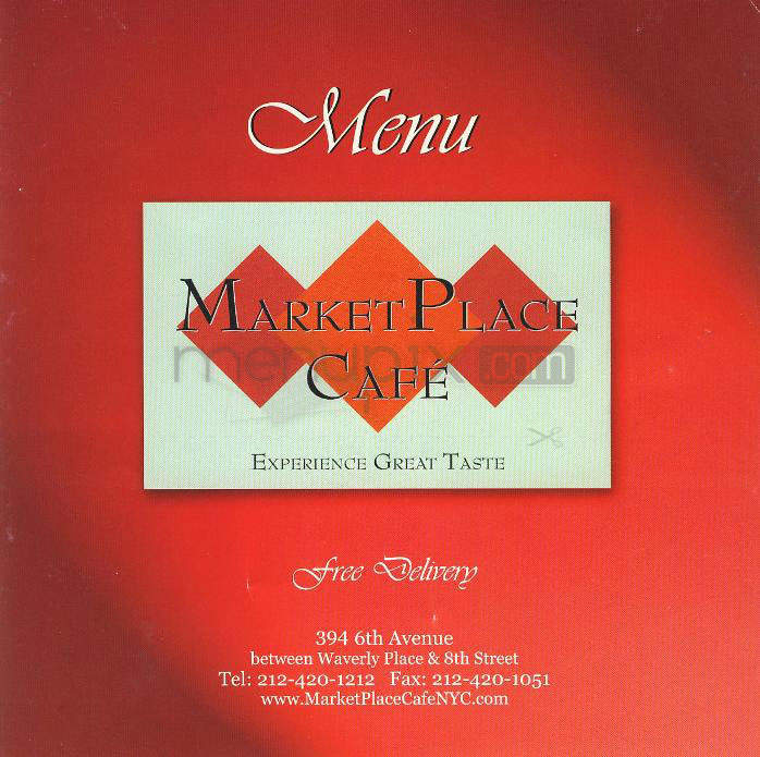 Market Place Cafe - New York, NY menu_pic