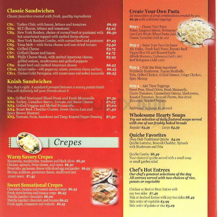 Market Place Cafe - New York, NY menu_pic