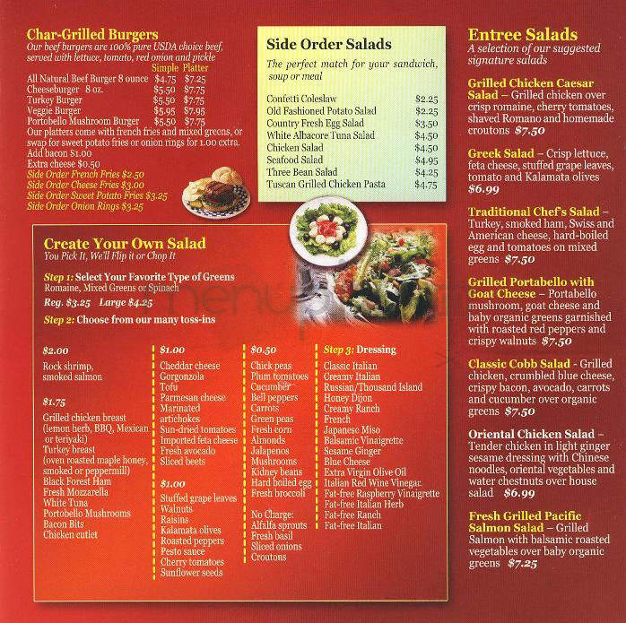 Market Place Cafe - New York, NY menu_pic