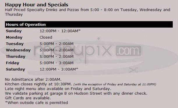 Nine Hoboken - Hoboken, NJ menu_pic