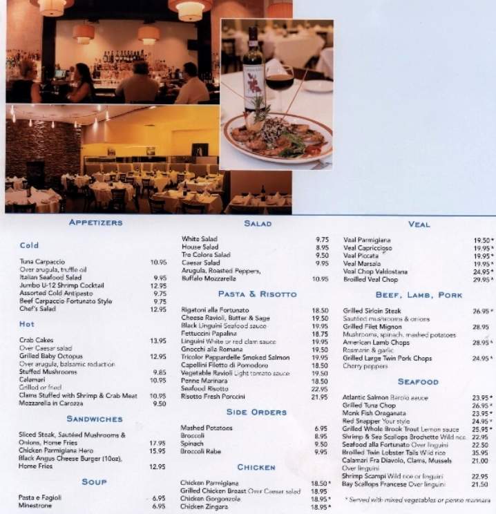Ristorante 110 - New York, NY menu_pic