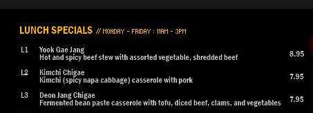 Shilla - New York, NY menu_pic