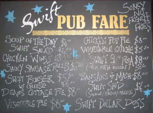 Swift - New York, NY menu_pic