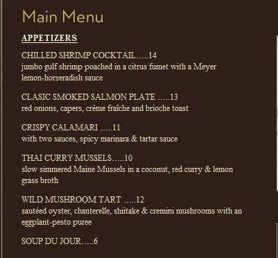 Trump Grill - New York, NY menu_pic