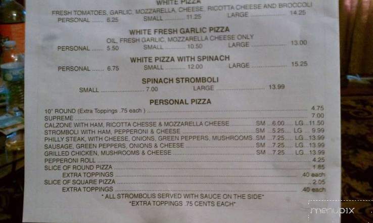 New York Pizza & Pasta - Uniontown, PA menu_pic