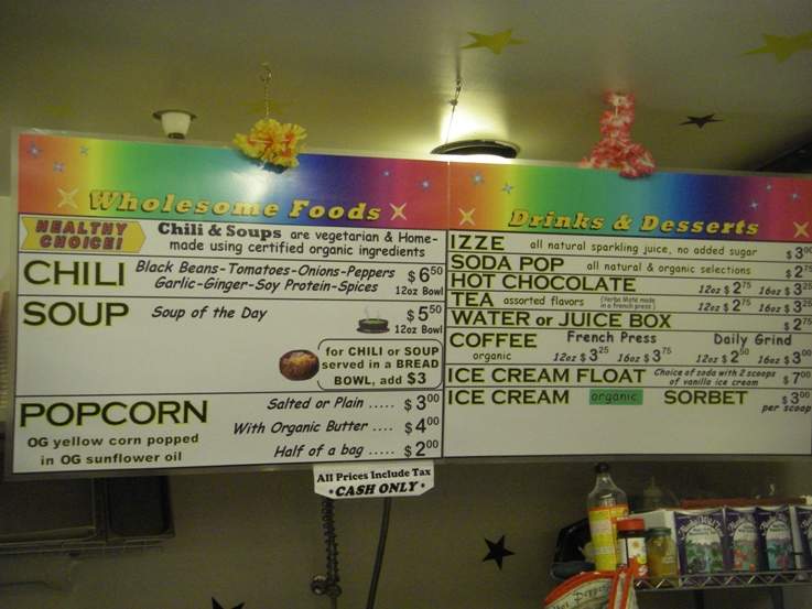 Northern Lights Wholesome Foods & Ice Cream - Olympic Valley, CA menu_pic
