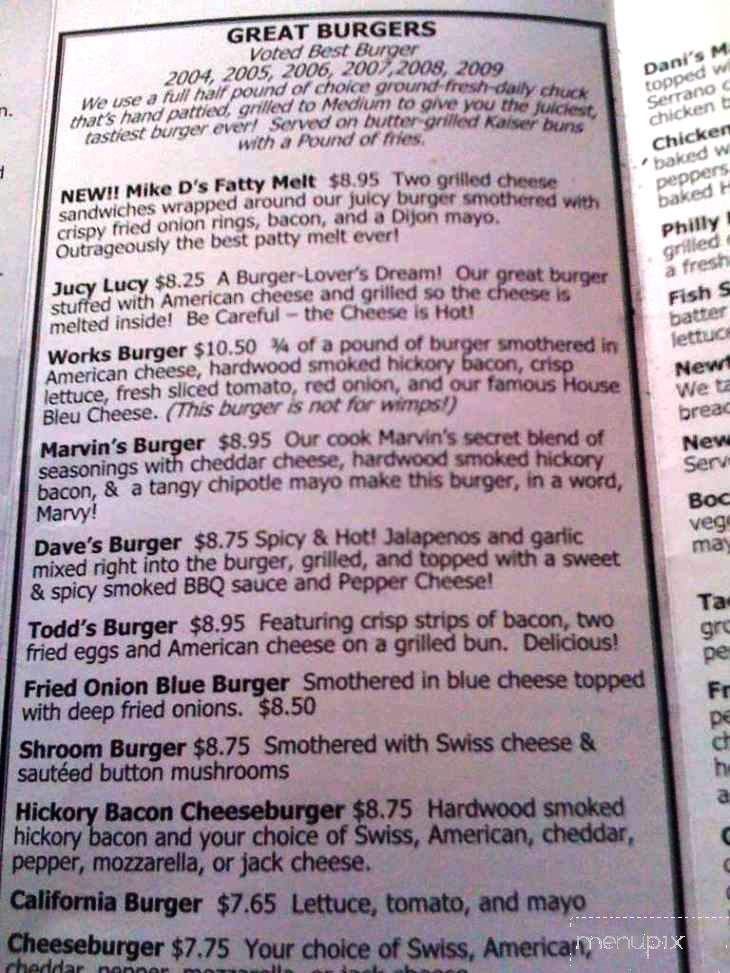 Newts - Rochester, MN menu_pic