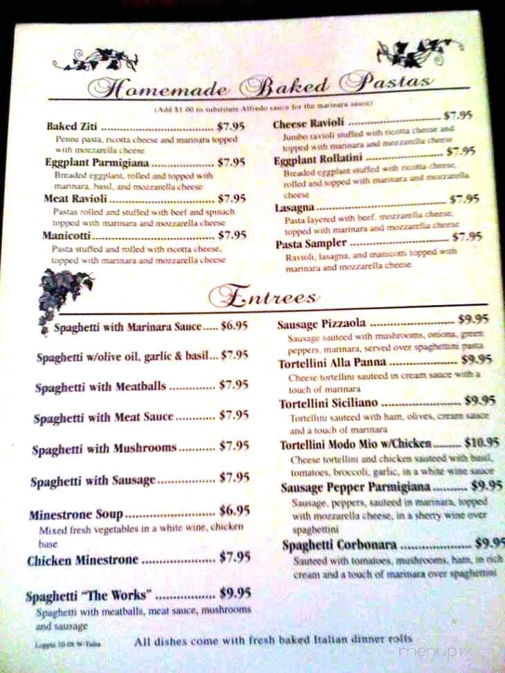 Napolis Italian Restaurant - San Angelo, TX menu_pic