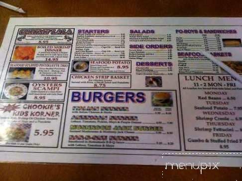 Original Chookies Seafood - Hammond, LA menu_pic