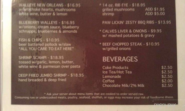 Oscar & Joeys Roadhouse - Birch Run, MI menu_pic