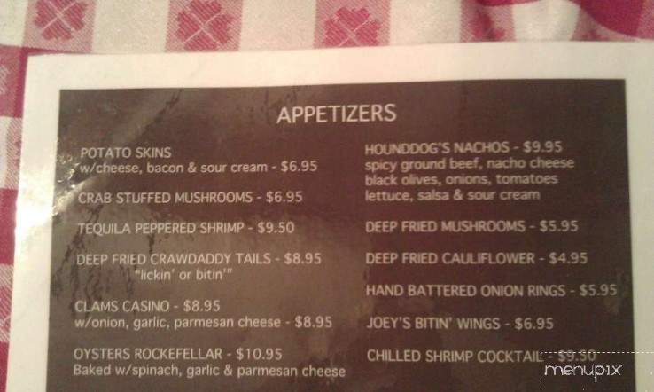 Oscar & Joeys Roadhouse - Birch Run, MI menu_pic