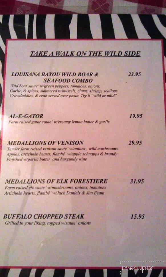 Oscar & Joeys Roadhouse - Birch Run, MI menu_pic