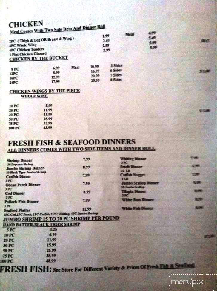 Orleans Fresh Fish and Bar-B-Que - Lansing, MI menu_pic