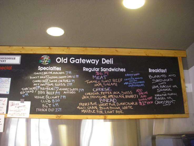 Old Gateway Deli - Truckee, CA menu_pic