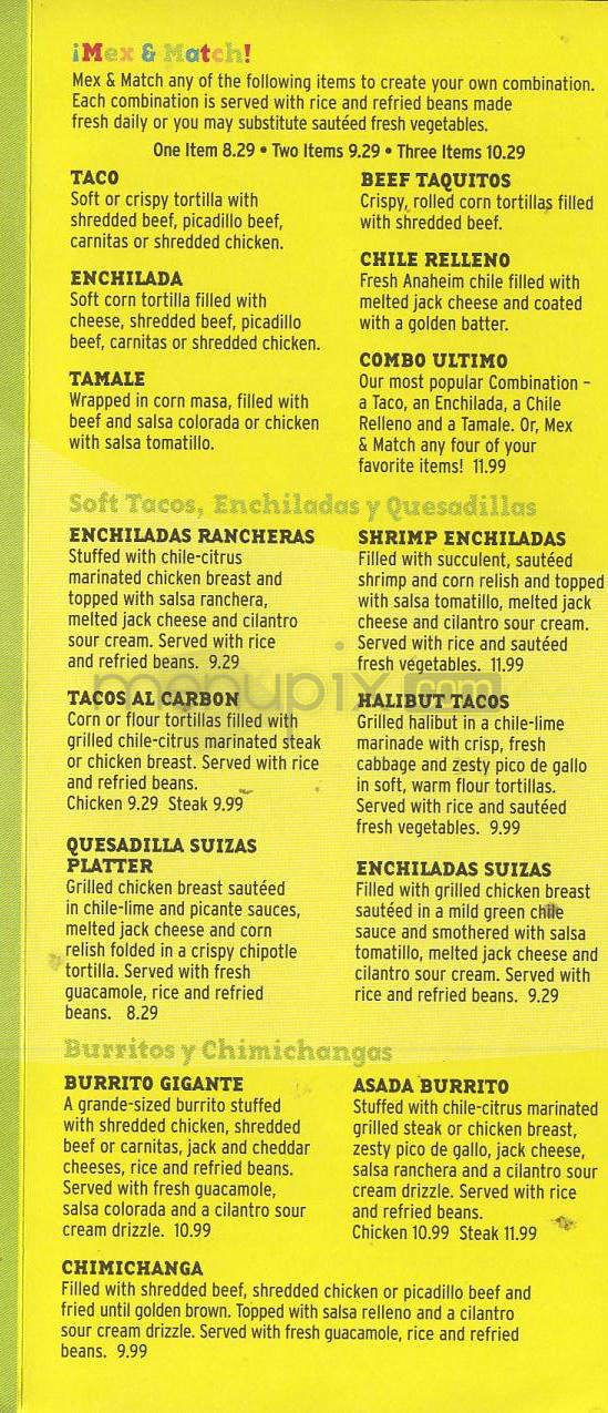 Acapulco Mexican Restaurant - Portland, OR menu_pic