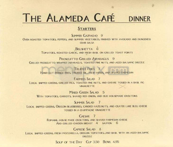 Alameda Cafe - Portland, OR menu_pic