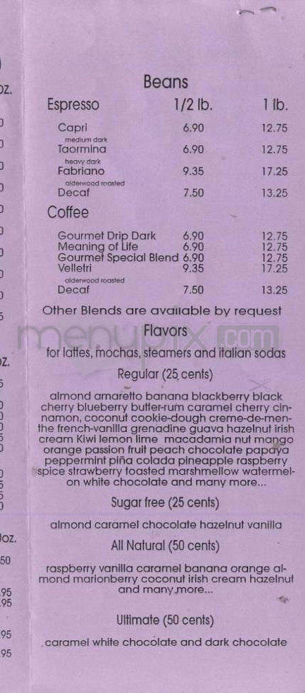 Anna Bannanas - Portland, OR menu_pic