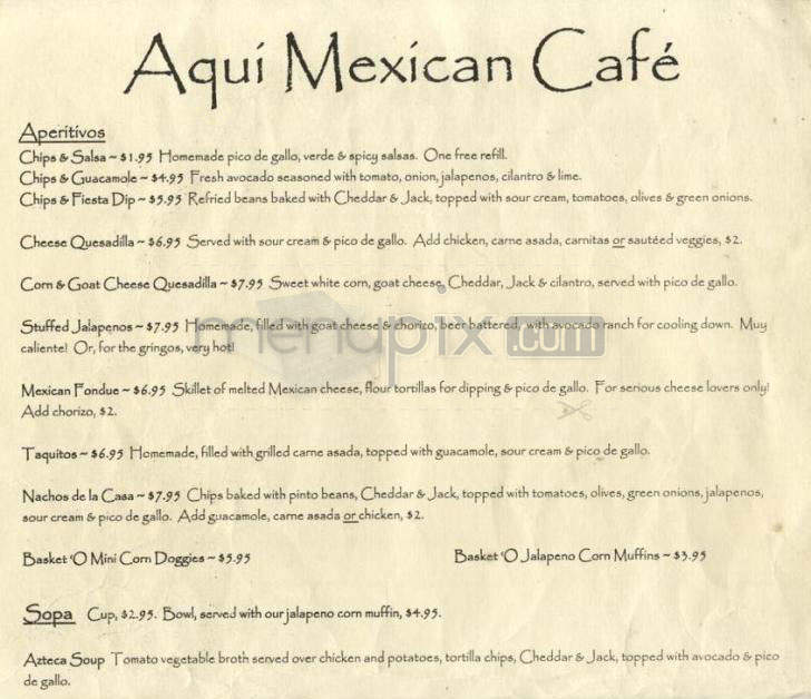 Que Pasa Cantina - Portland, OR menu_pic