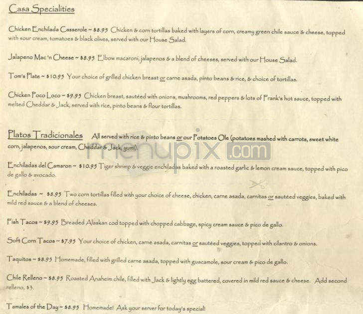Que Pasa Cantina - Portland, OR menu_pic