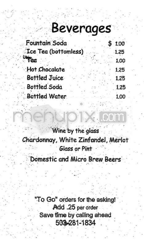Aunt Tillie's Deli - Portland, OR menu_pic