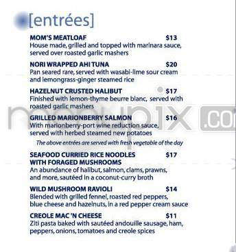 Aura Restaurant & Lounge - Portland, OR menu_pic