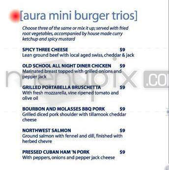 Aura Restaurant & Lounge - Portland, OR menu_pic