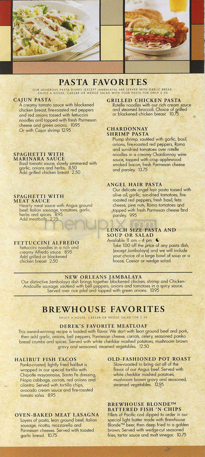BJ's Restaurant & Brewery - Portland, OR menu_pic