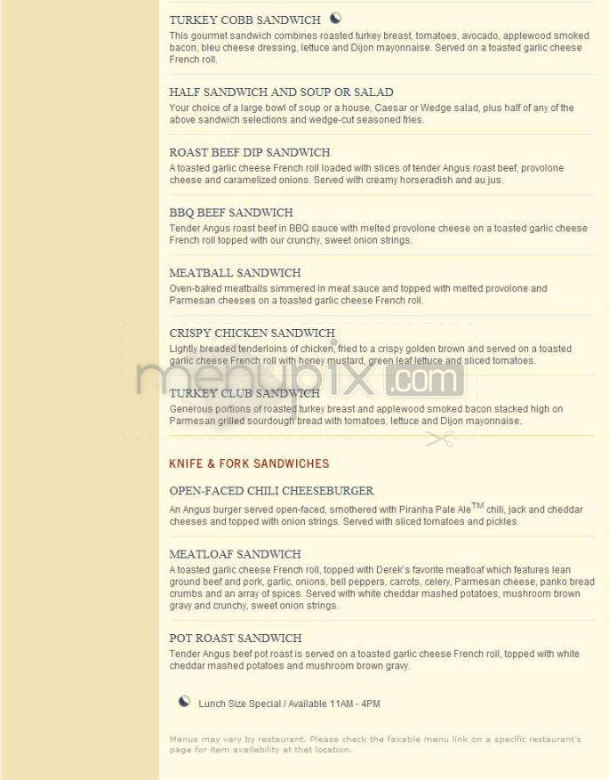 BJ's Restaurant & Brewery - Portland, OR menu_pic