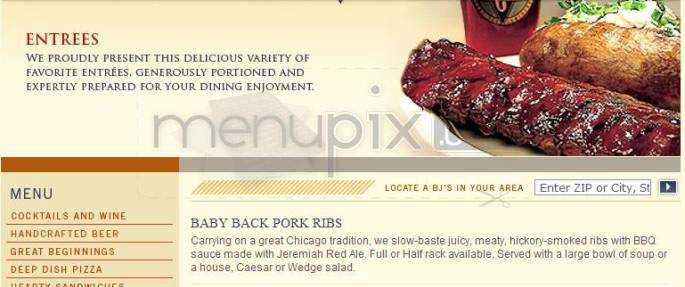BJ's Restaurant & Brewery - Portland, OR menu_pic