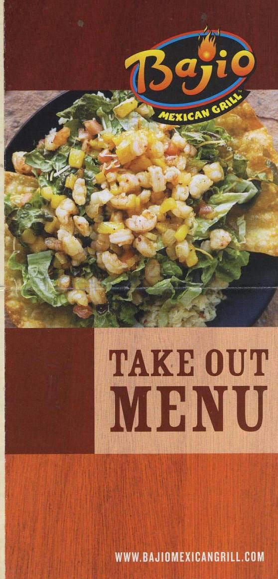 Bajio Mexican Grill - Ogden, UT menu_pic