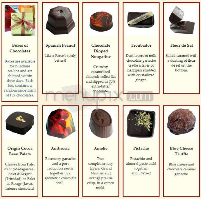 Pix Patisserie - Portland, OR menu_pic