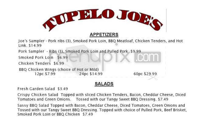 Tupelo Joe's - Portland, OR menu_pic
