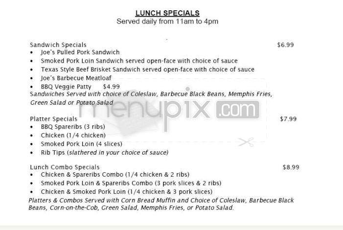 Tupelo Joe's - Portland, OR menu_pic
